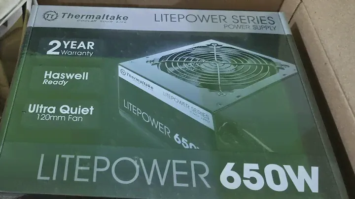 650W Litepower Thermaltake power supply Unboxing