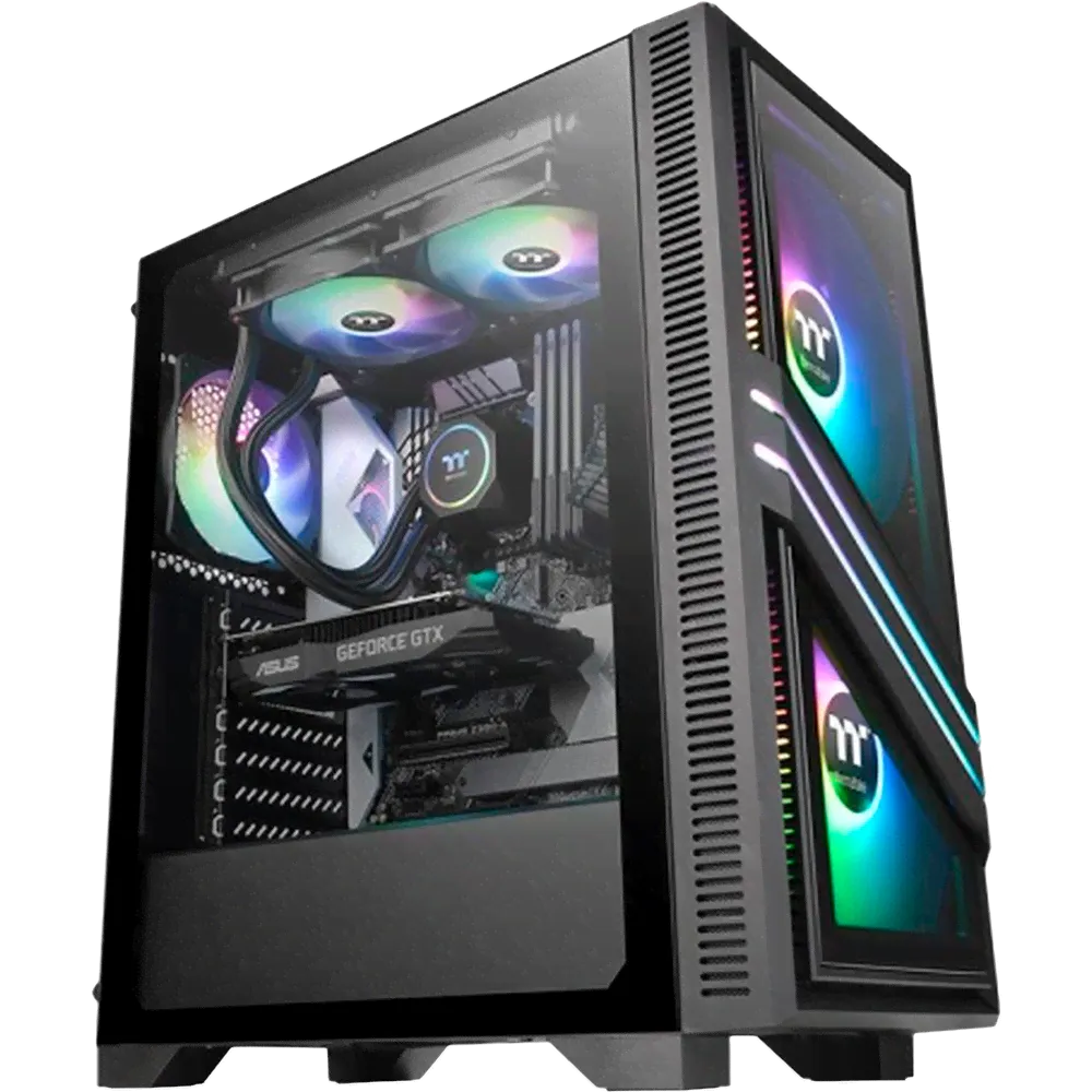 Корпус ATX Miditower Thermaltake Versa T35 TG CA-1R7-00M1WN-00 Black-0