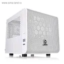 Корпус Thermaltake Core V1 Snow, без БП, miniITX, Desktop, белый