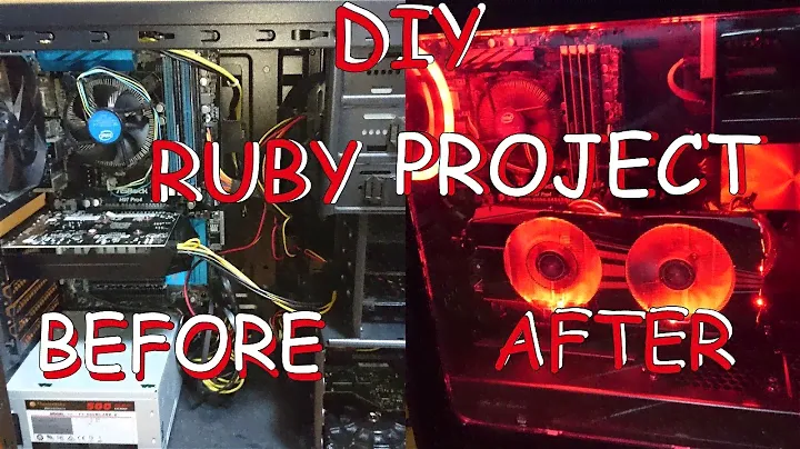 Thermaltake Versa H25- Window Case Swap To Thermaltake Versa H26 PC TRANSFORMATION/ RUBY PROJECT