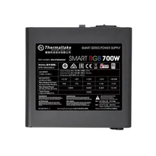 Блок питания Thermaltake ATX 700W Smart RGB 80 PLUS 120mm fan [PS-SPR-0700NHSAWE-1]