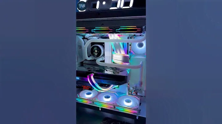 H9 Flow in White Case With Pacific MX2 Ultra CPU Waterblock 🖥 #pcbuild #gamingpcbuild #techshorts