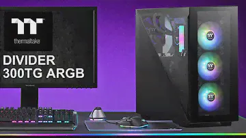 [Cowcot TV] Présentation boitier THERMALTAKE DIVIDER 300 TG ARGB : coupé en deux ?