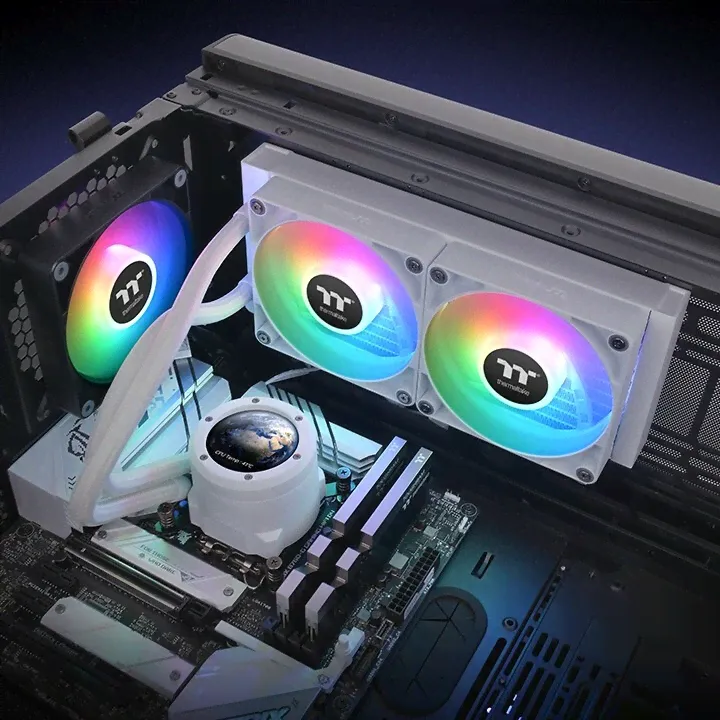 Система жидкостного охлаждения Thermaltake TH240 V2 Ultra ARGB Snow Edition-3