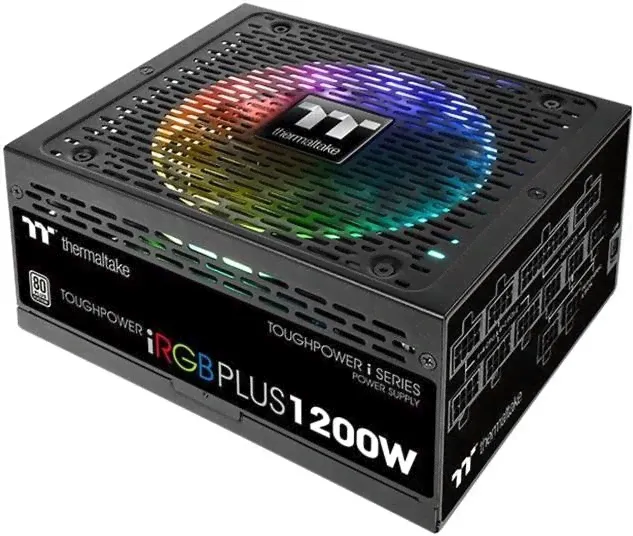 Блок питания 1200Вт Thermaltake "Toughpower iRGB PLUS 1200W Platinum" PS-TPI-1200F2FDPE-1 ATX12V V2.92