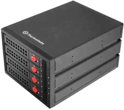Сменный бокс для HDD/SSD Thermaltake Max 3504 SATA I/II/III/SAS SATA металл черный hotswap 4