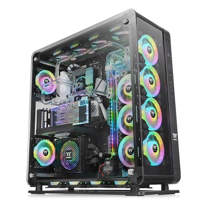 Корпус Thermaltake Core P8 TG, Full-Tower, без БП, черный-0