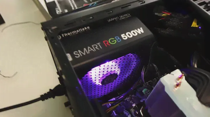 Thermaltake Smart RGB 500w  - подсветка и шумность.