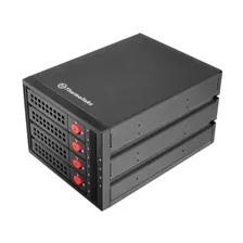 Сменный бокс HDD/SSD Thermaltake Max 3504 SATA I/II/III/SAS металл черный hotswap 4