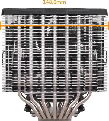 Кулер для процессора Thermaltake TOUGHAIR 710, 140 мм, 1400rpm, 23.9 дБА, 250 Вт, 4-pin PWM, Al+Cu-4