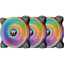 Вентилятор 120x120 Thermaltake Riing Quad 12 RGB Radiator Fan TT Premium Edition Black (3-Fan Pack) (CL-F088-PL12SW-A)
