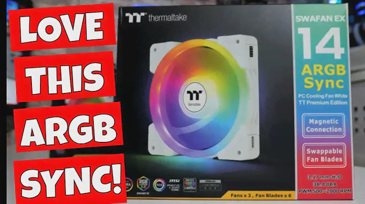 BEST ARGB Fans For Your PC Thermaltake Magnetic SWAFAN EX EX12 EX14 ARGB SYNC