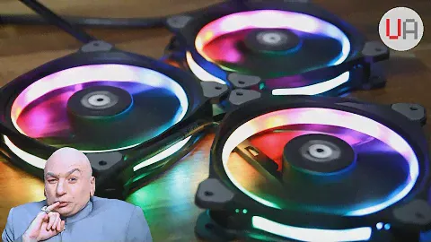 ОБЗОР Thermaltake Riing Plus 12 RGB (16,8 МИЛЛИОНОВ ЦВЕТОВ)