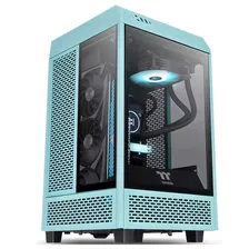 Корпус Thermaltake The Tower 100 Turquoise, Mini-Tower, без БП, бирюзовый
